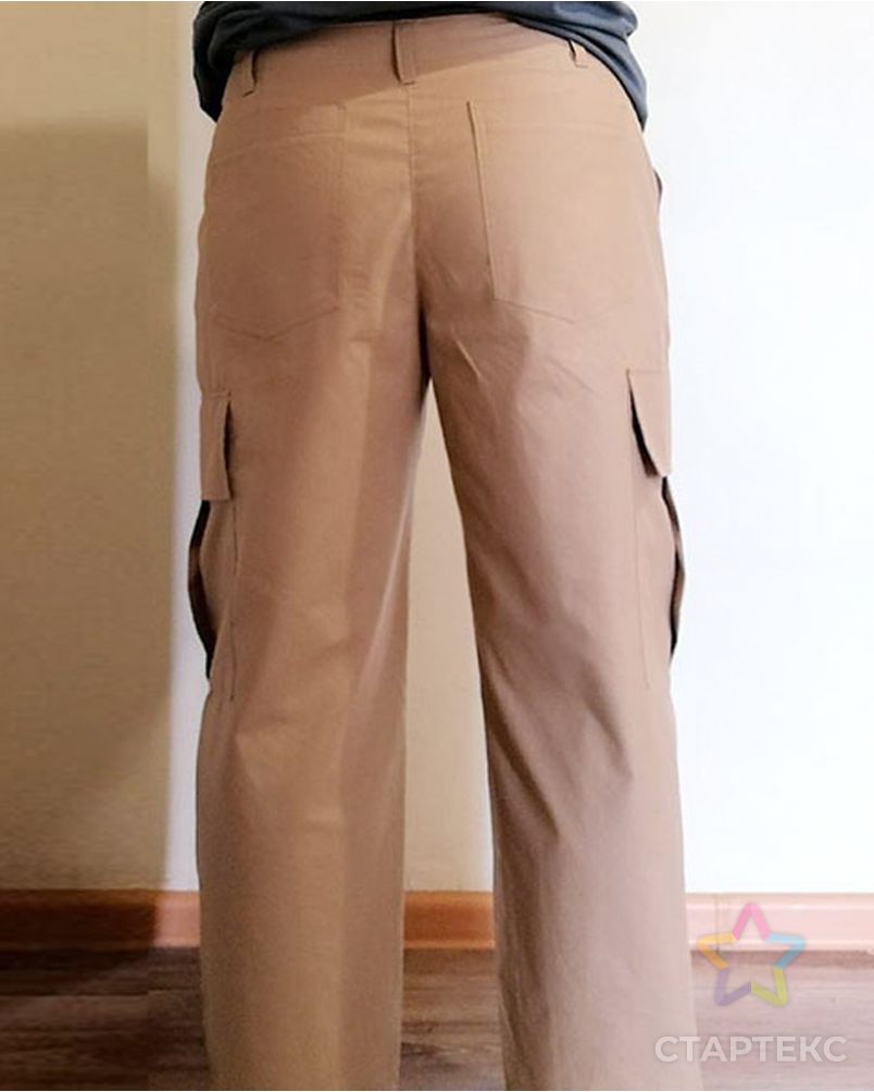 Выкройка: женские прямые брюки карго F032 арт. ВКК-4262-8-ВП1161 3