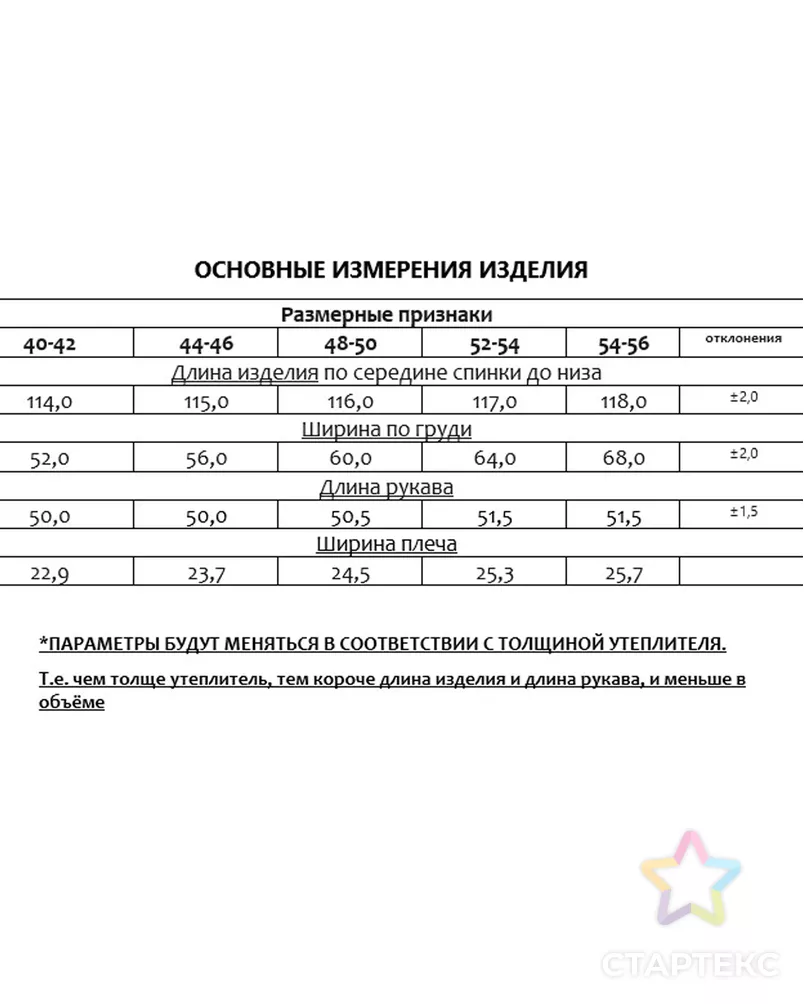 Выкройка: куртка удлинённая _44 арт. ВКК-3999-11-ВП0901 - рис. 3