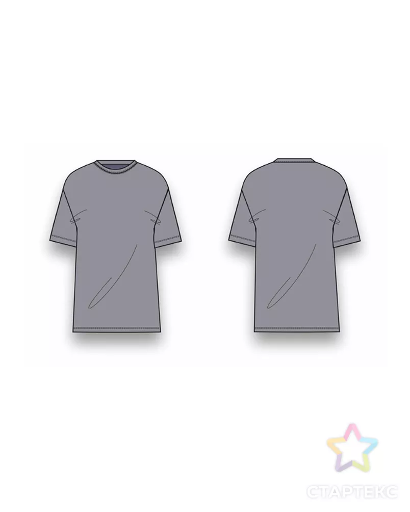 Выкройка: футболка унисекс oversize_149 арт. ВКК-4204-12-ВП1094 - рис. 3