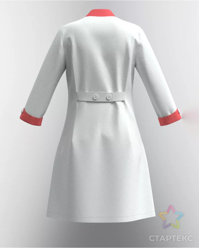 Выкройка: медицинский халат «Злата» арт. ВКК-4173-14-ВП1067 - рис. 3