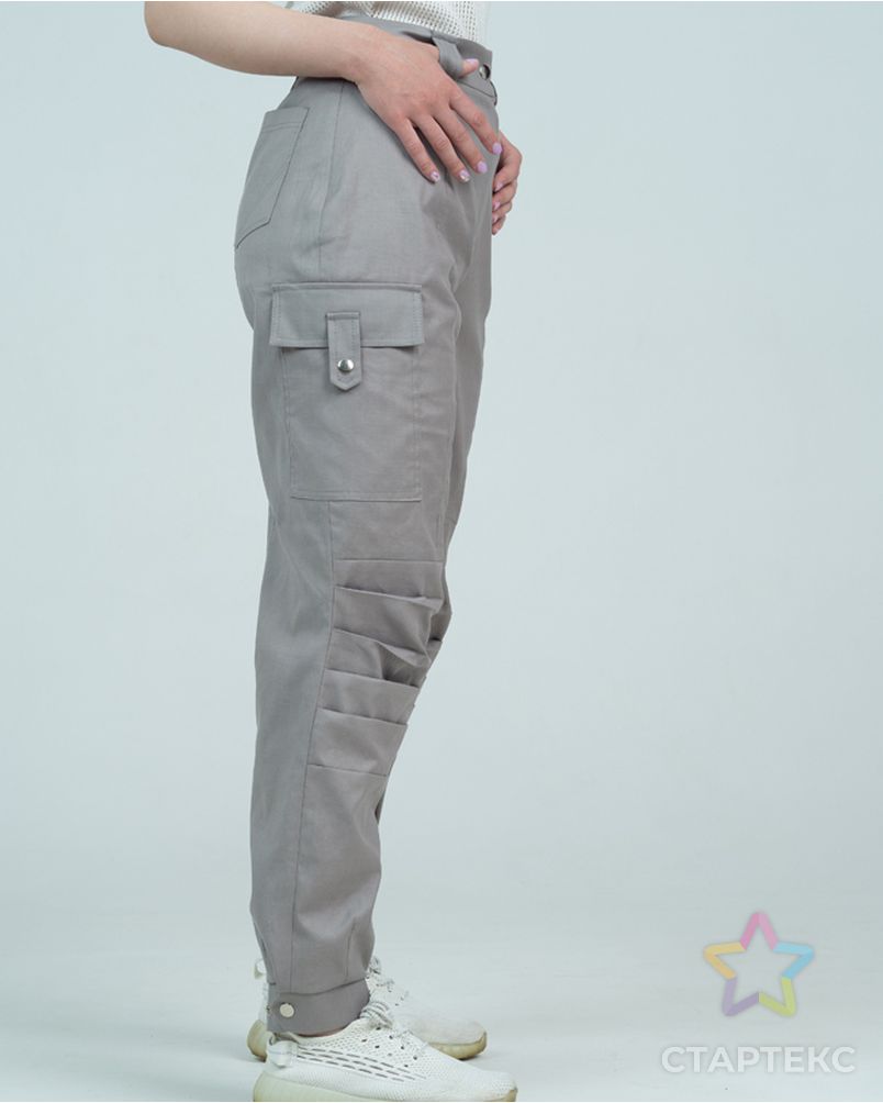 Выкройка: брюки «Карго» с высокой посадкой арт. ВКК-4386-19-ВП1279 3
