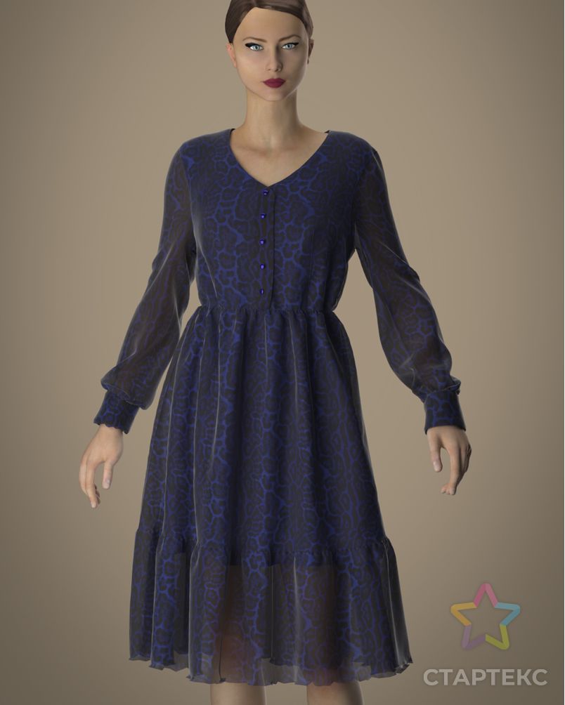 Выкройка: платье «Эмма» арт. ВКК-2898-7-ВП0577 4