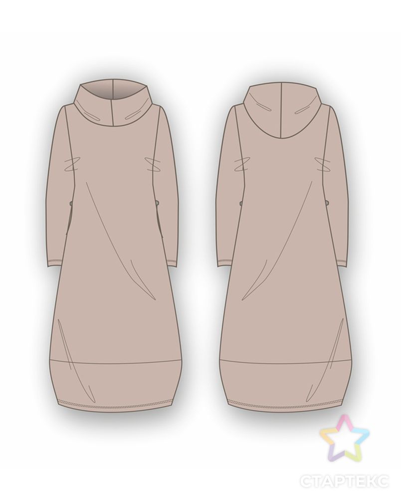 Выкройка: платье-туника с хомутом_88 арт. ВКК-4069-9-ВП0961 4