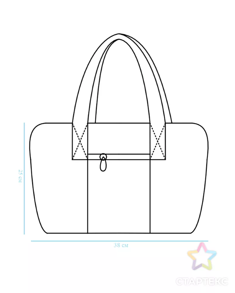 Выкройка: сумка из стежки арт. ВКК-5067-1-ВП1684 - рис. 4