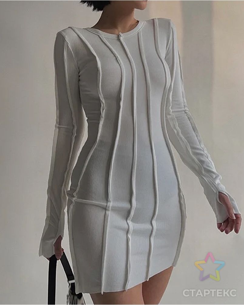 Выкройка: платье в технике "швами наружу" арт. ВКК-4501-8-ВП1300 4