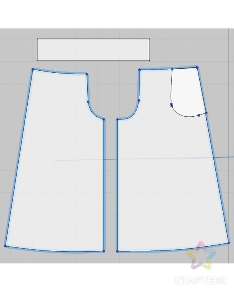 Выкройка: юбка-брюки F09 (до щиколотки) арт. ВКК-3103-1-ВП0779 4