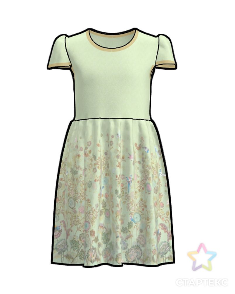 Выкройка: трикотажное платье Д-20 арт. ВКК-4105-2-ВП0999 4