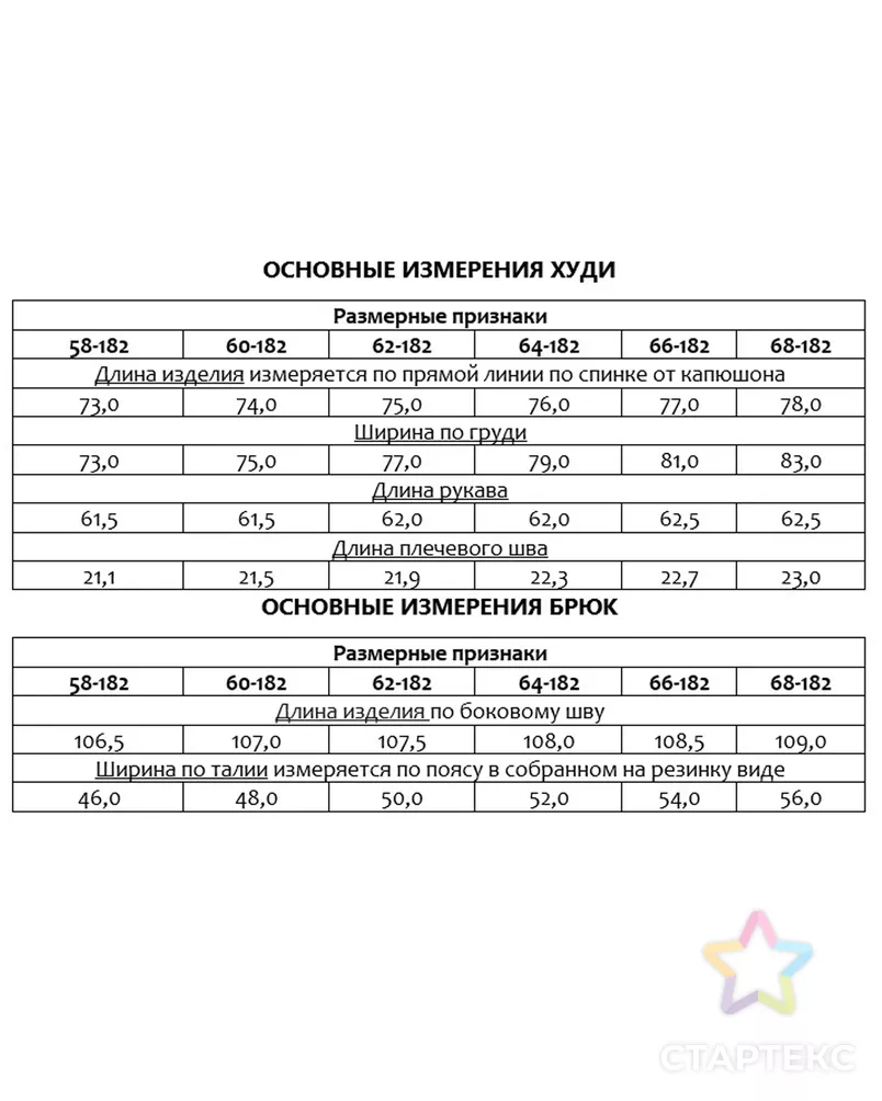 Выкройка: PLUS SIZE  костюм мужской с капюшоном_60 арт. ВКК-4054-7-ВП0948 - рис. 4