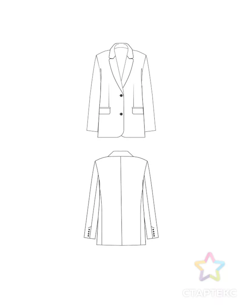 Выкройка: костюм_8 арт. ВКК-4542-2-ВП1340 - рис. 4