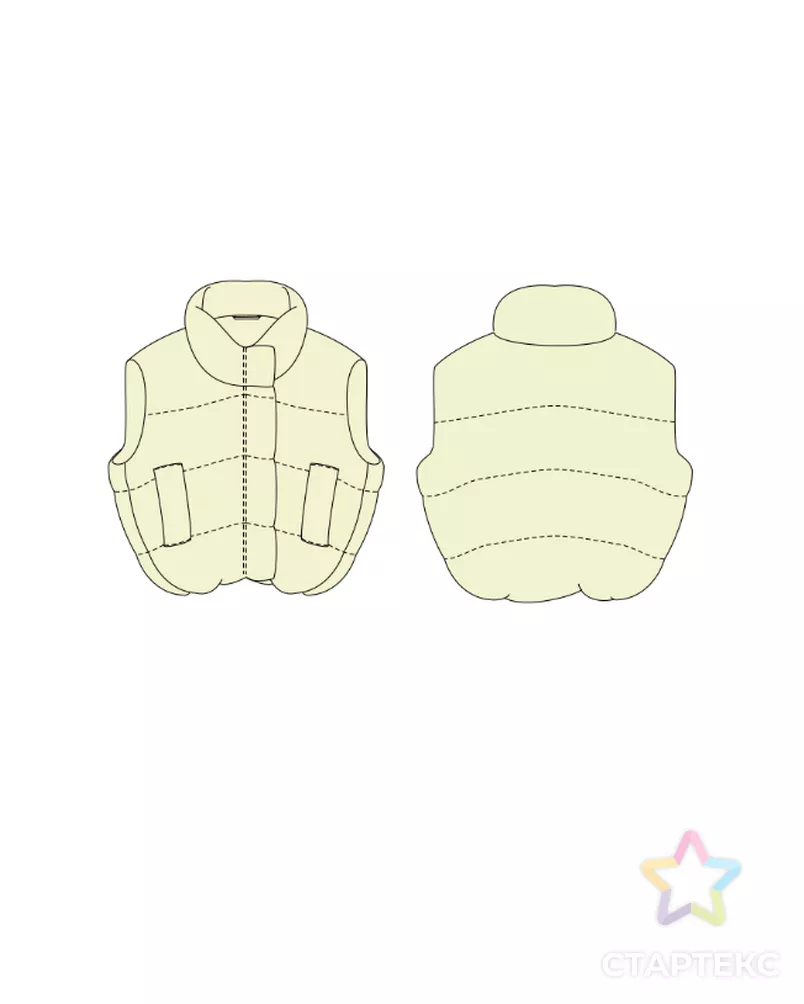 Выкройка: жилет № М-30-01 арт. ВКК-4849-3-ВП1539 - рис. 4