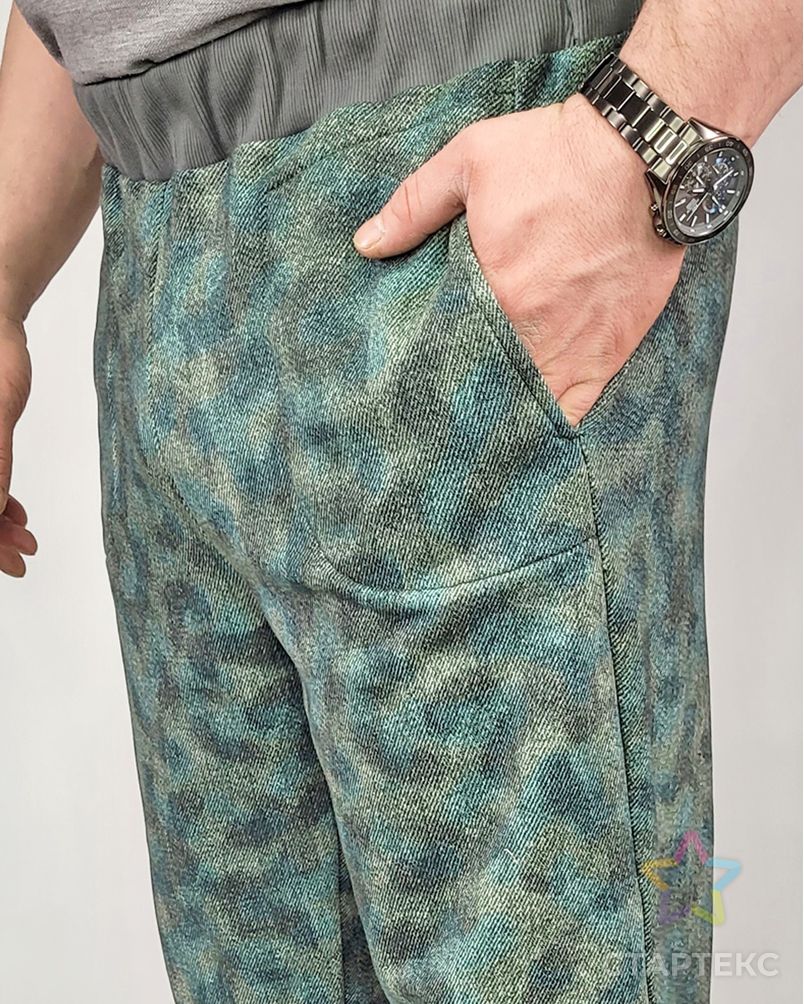 Выкройка: брюки мужские с косым боком ES219 арт. ВКК-4316-15-ВП1208 5