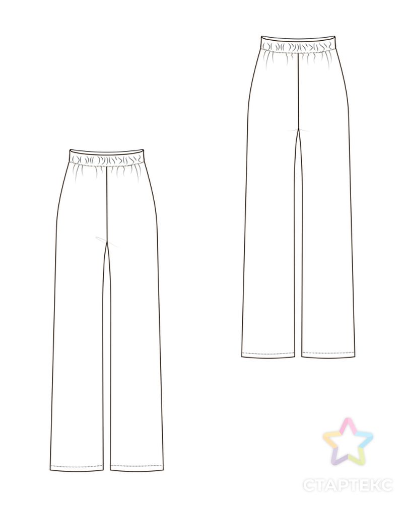 Выкройка: пижамный сет (рубашка + брюки) арт. ВКК-4391-16-ВП1290 6
