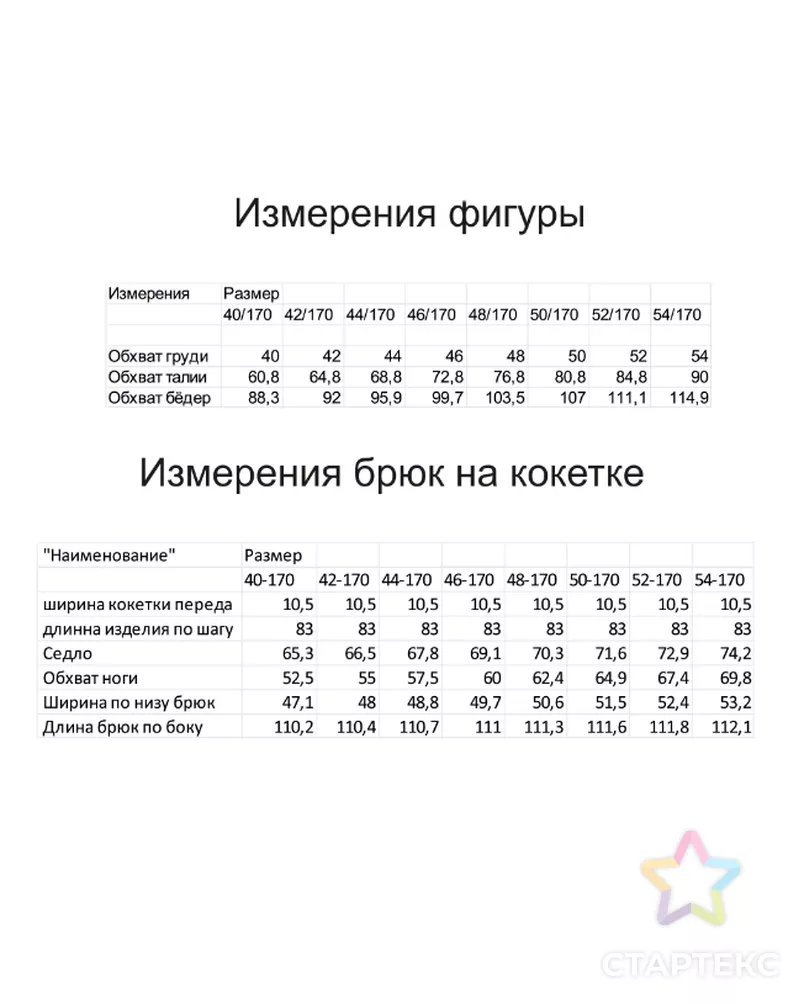 Выкройка: брюки на кокетке арт. ВКК-5138-5-ВП1764 - рис. 6