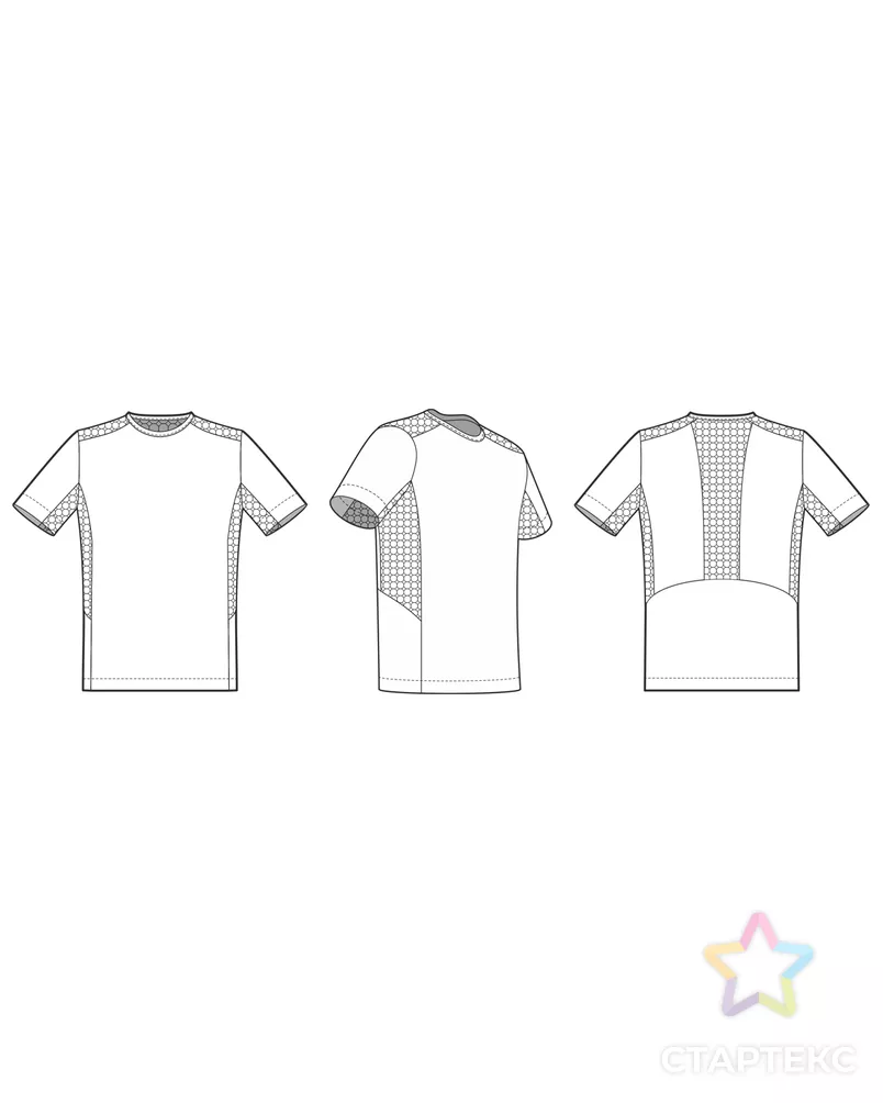 Выкройка: мужская спортивная футболка «Шон» арт. ВКК-2931-13-ВП0609 6