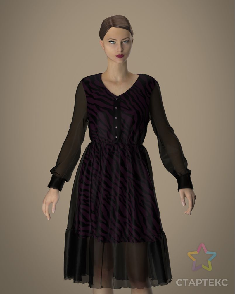 Выкройка: платье «Эмма» арт. ВКК-2898-8-ВП0577 6