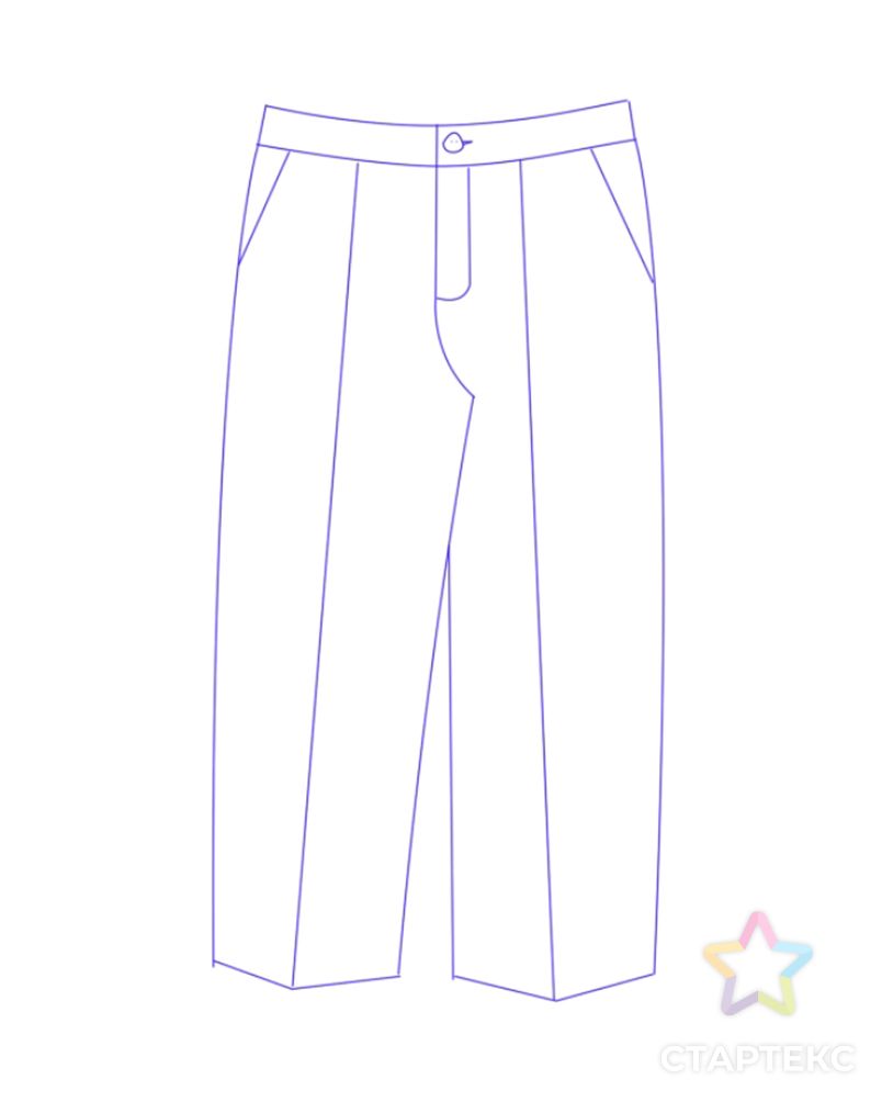 Выкройка: школьные брюки для девочек Д204 арт. ВКК-3156-2-ВП0833 6