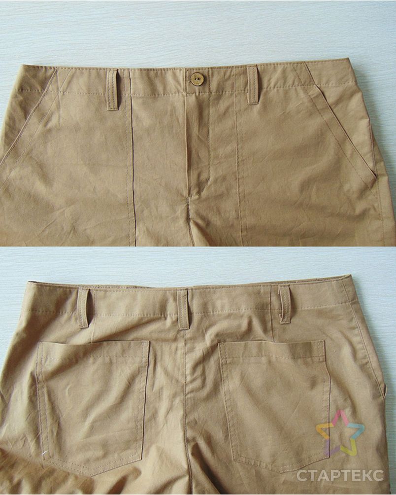 Выкройка: женские прямые брюки карго F032 арт. ВКК-4262-8-ВП1161 7
