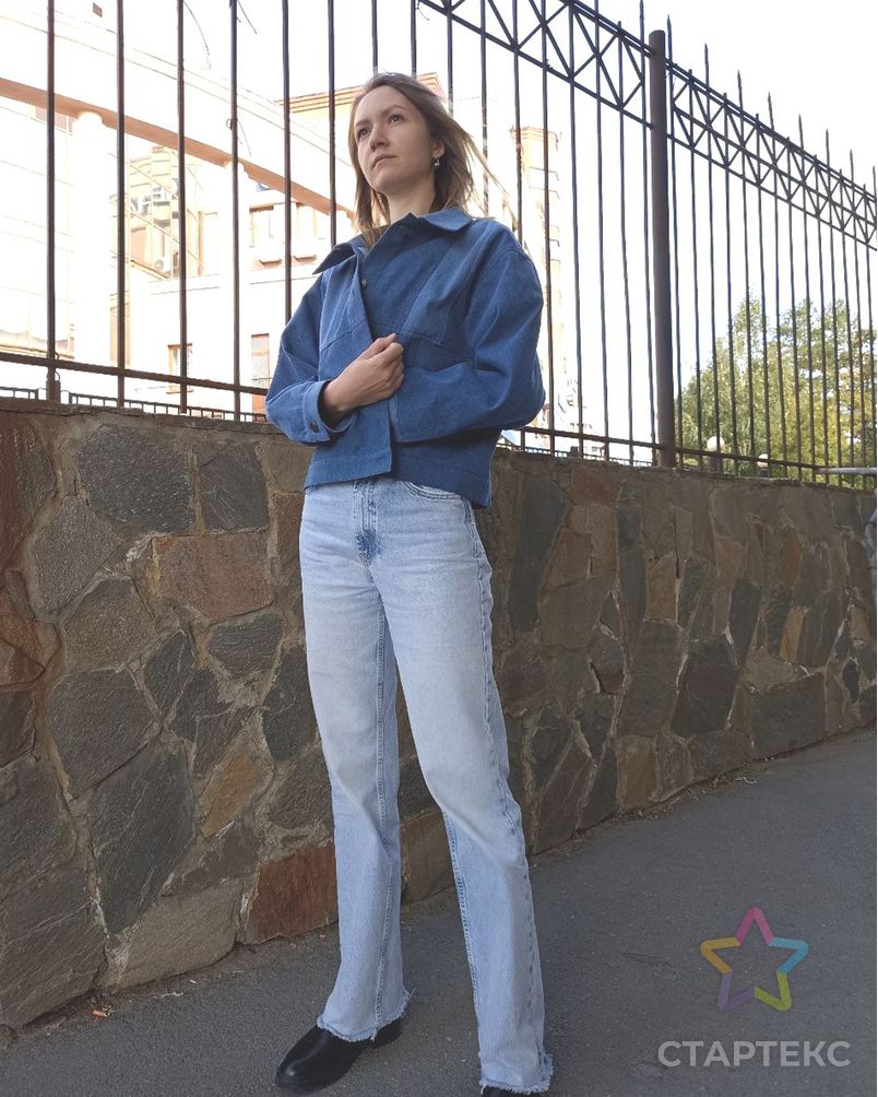 Выкройка: джинсовая куртка комбинированная арт. ВКК-3186-4-ВП0863 7