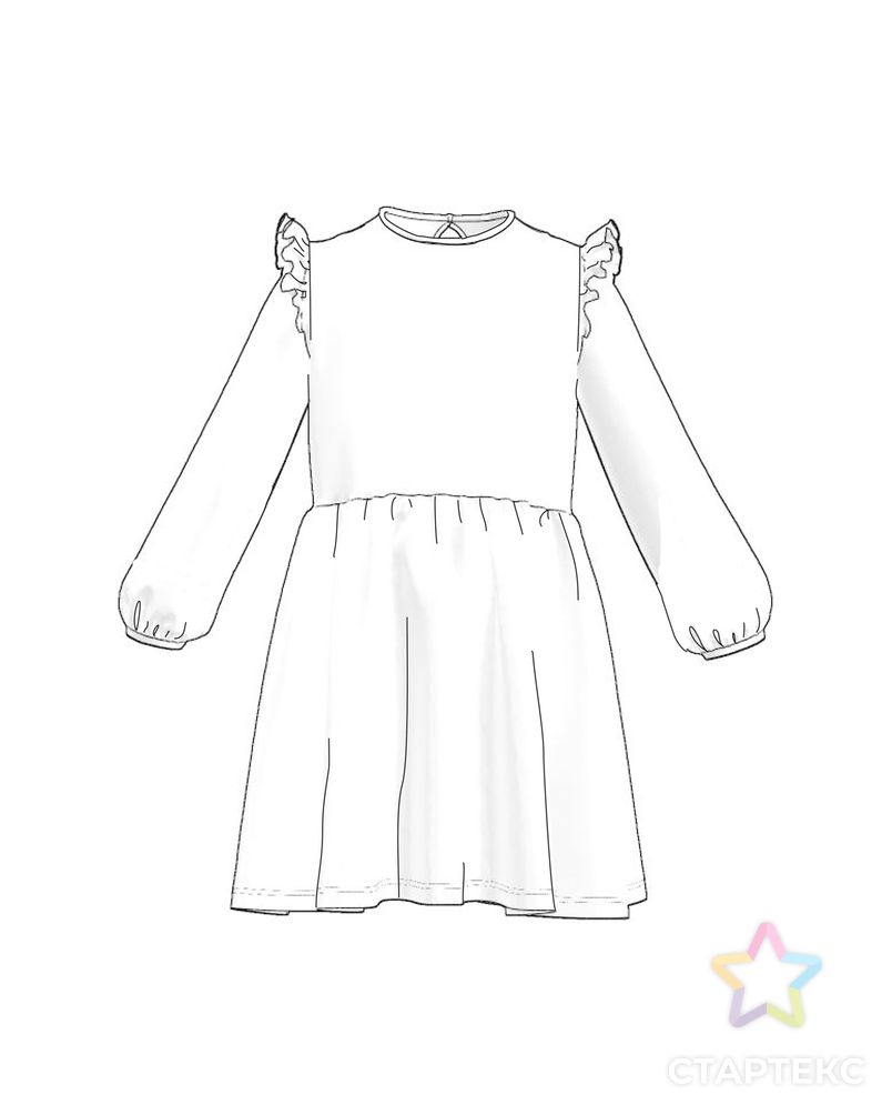Выкройка: платье «Лили» арт. ВКК-2917-4-ВП0595 3