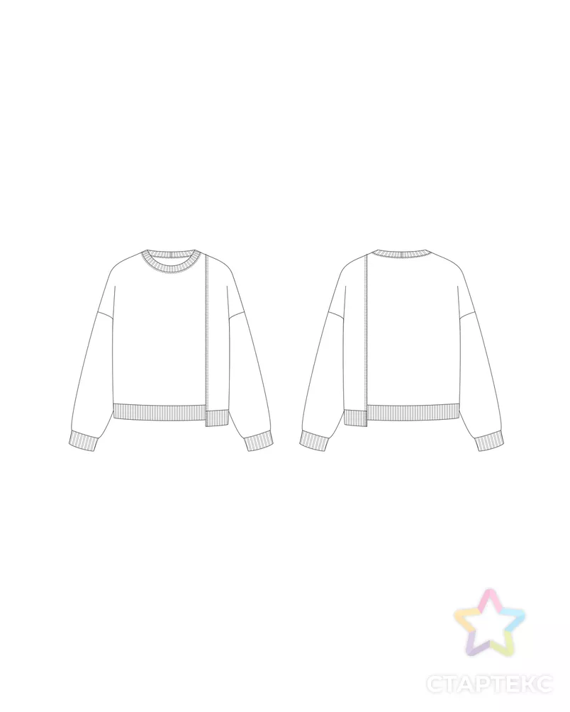 Выкройка: свитшот арт. ВКК-4073-9-ВП0967 - рис. 8