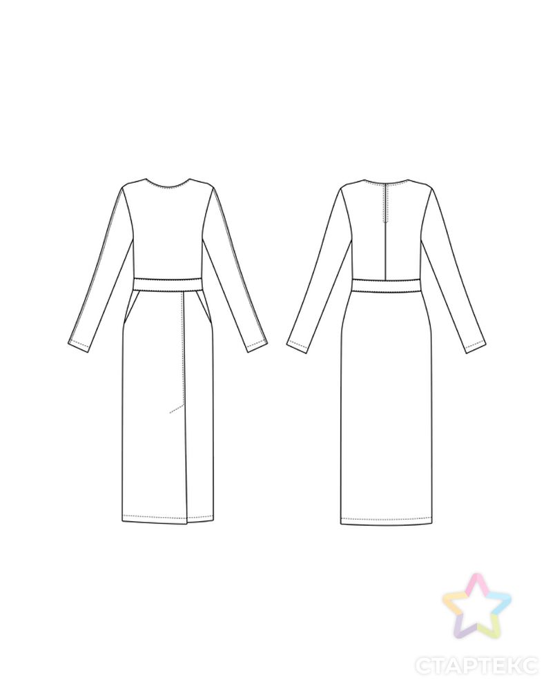 Выкройка: трикотажное платье «Катрин» арт. ВКК-4335-2-ВП1230 8