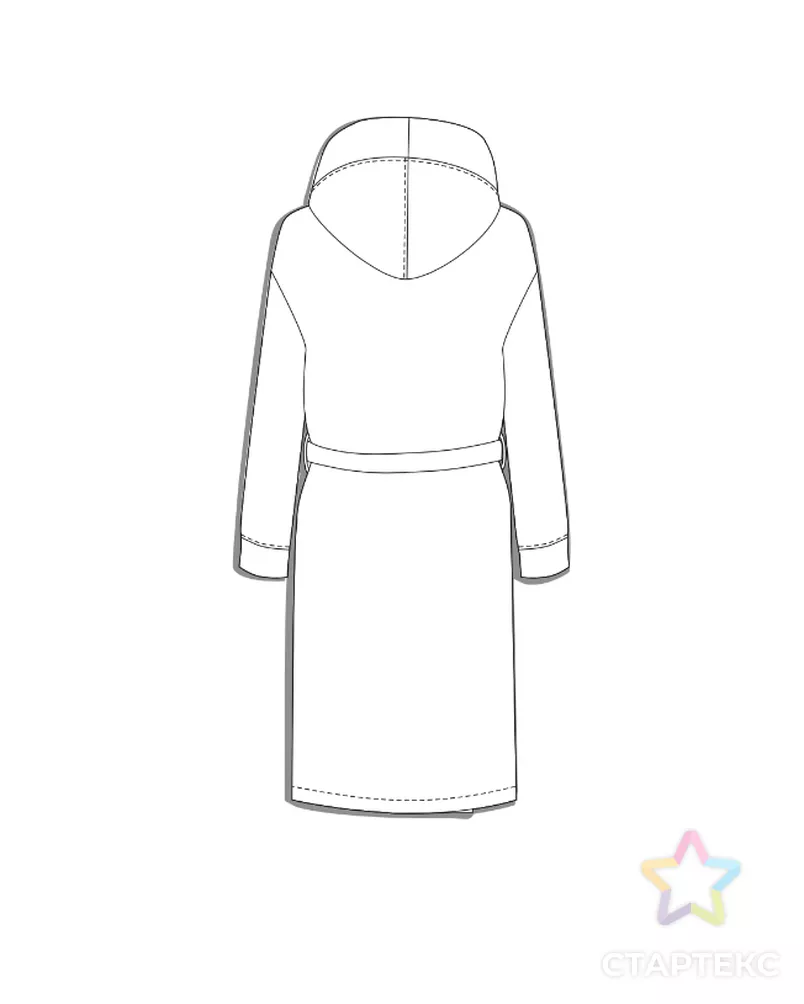 Выкройка: халат мужской_ES-169 арт. ВКК-4683-27-ВП1398 - рис. 2