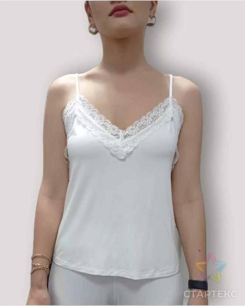 Выкройка: топ с кружевом № 283 арт. ВКК-4926-3-ВП1581 - рис. 1