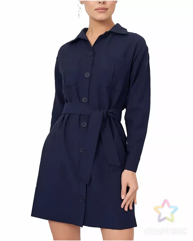 Выкройка: платье-рубашка_368 арт. ВКК-5072-5-ВП1689 - рис. 1