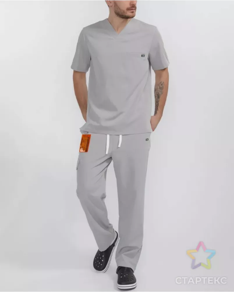 Выкройка: костюм медицинский мужской_385 арт. ВКК-5222-1-ВП1825 - рис. 1