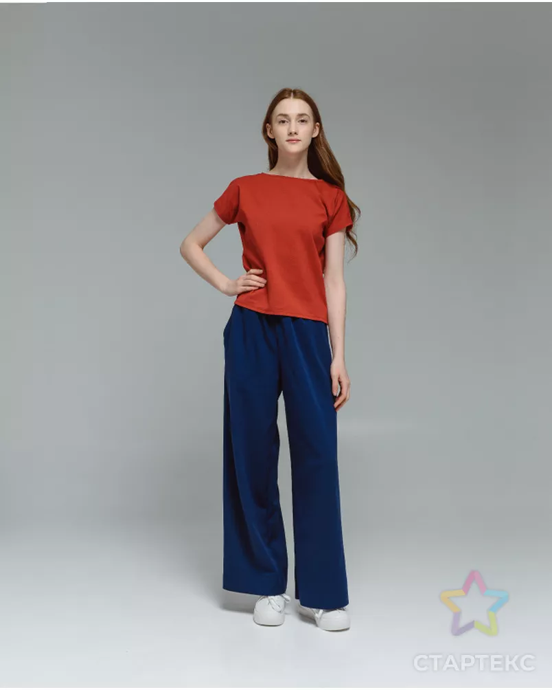 Выкройка: брюки широкие с карманами арт. ВКК-4895-21-ВП1569 - рис. 1