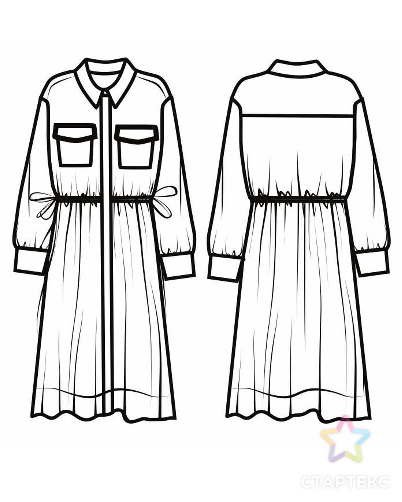 Заказать Выкройка платья № 115 арт. ВКК-5-1-В00005 в Новосибирске