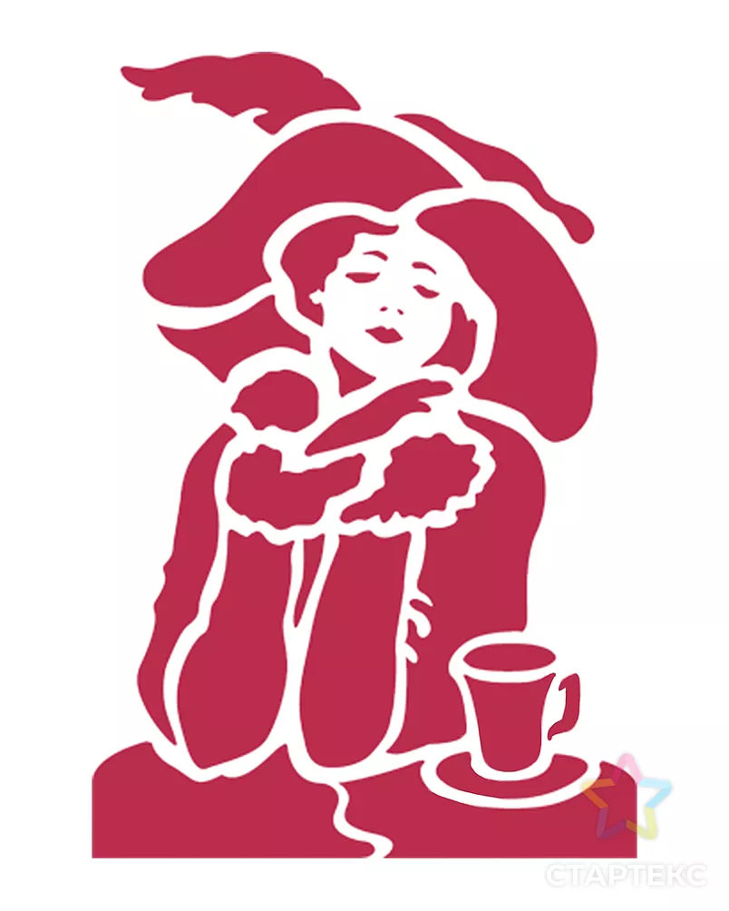 Трафарет "Леди" арт. ГЕЛ-18737-1-ГЕЛ0052780 - рис. 1