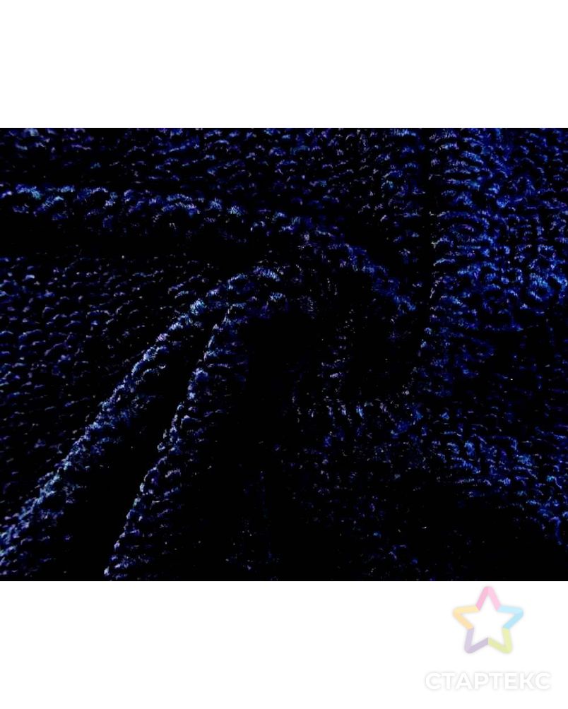 Изысканный искусственный мех манящего синего цвета арт. ГТ-1551-1-ГТ0045066