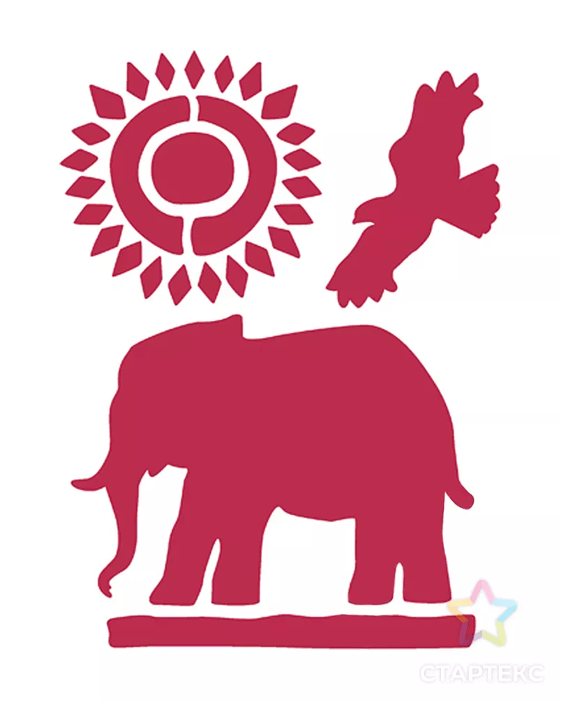 Трафарет, 3D "Африка" арт. ГЕЛ-10640-1-ГЕЛ0052789 - рис. 1