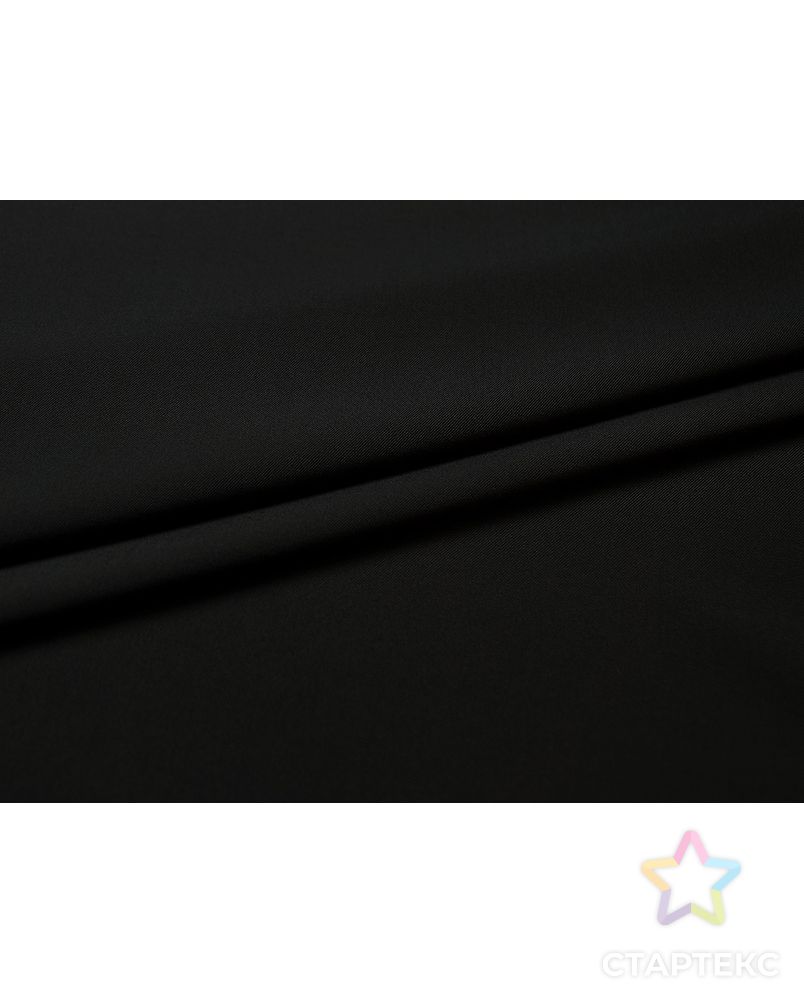 Классическая костюмная ткань антрацитового цвета в диагональную полоску (218 гр/м2) арт. ГТ-3536-1-ГТ0000114 2