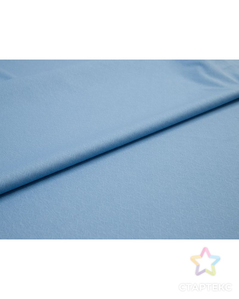 Жаккардовая ткань с мелким геометрическим орнаментом , цвет насыщенный голубой арт. ГТ-8381-1-ГТ-12-10272-8-7-1 6