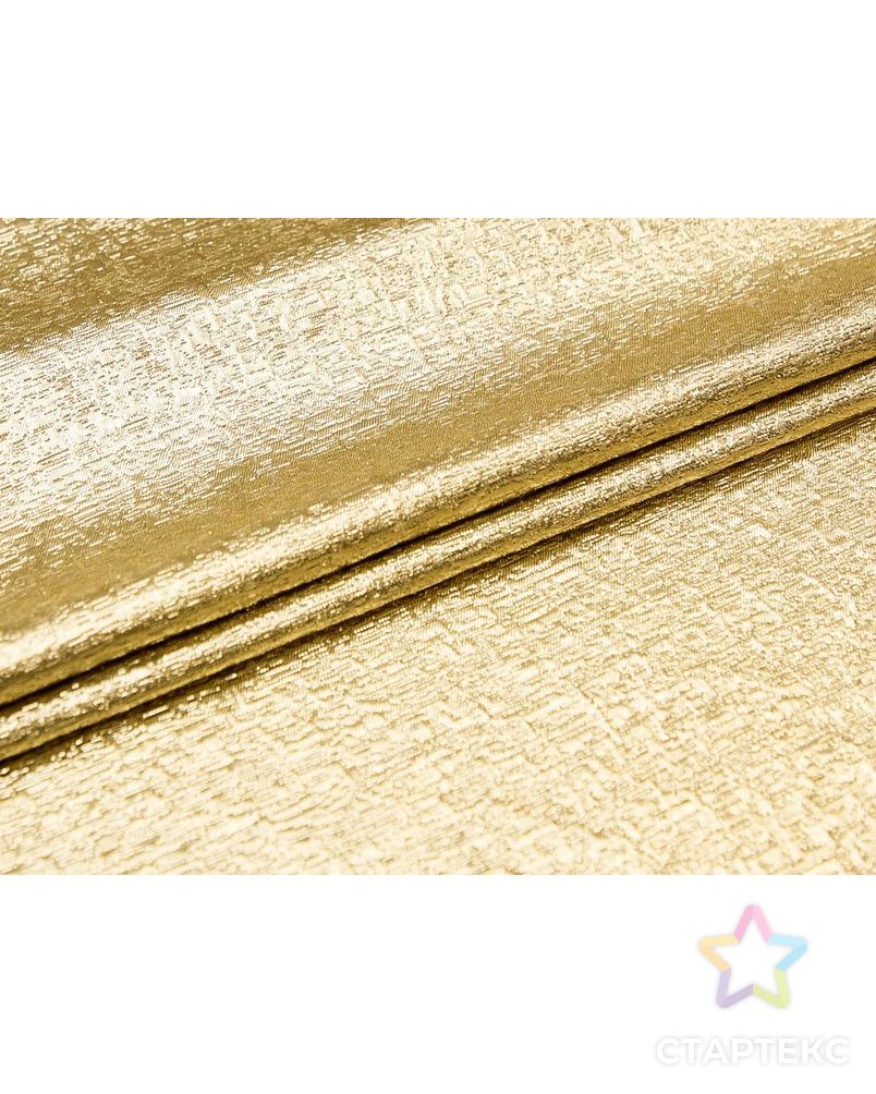 Жаккардовая ткань с текстурной поверхностью, цвет золотой арт. ГТ-8818-1-ГТ-12-10732-1-11-1 2