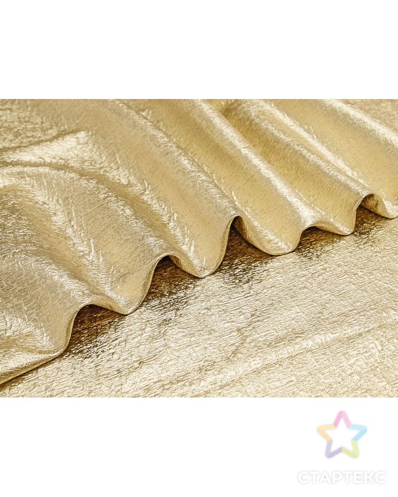 Жаккардовая ткань с текстурной поверхностью, цвет золотой арт. ГТ-8818-1-ГТ-12-10732-1-11-1 3