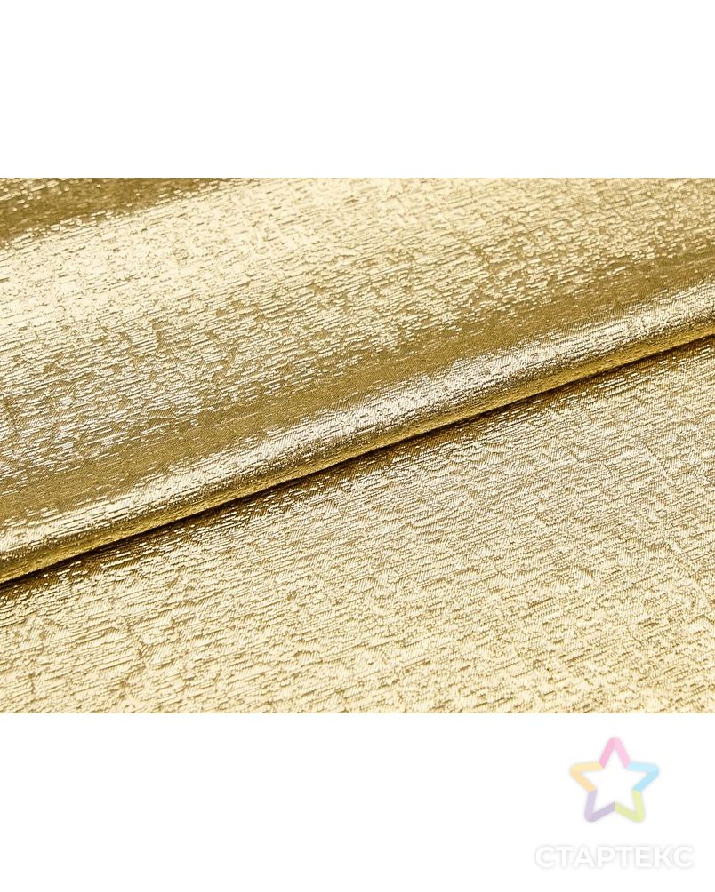 Жаккардовая ткань с текстурной поверхностью, цвет золотой арт. ГТ-8818-1-ГТ-12-10732-1-11-1 6