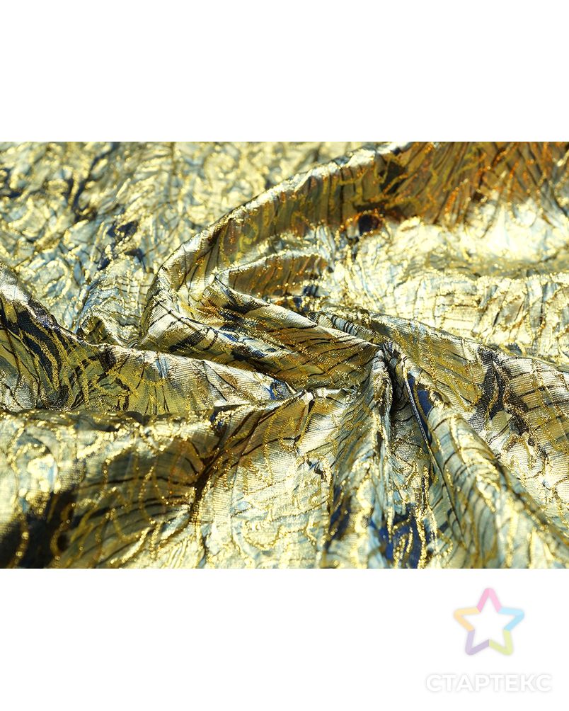 Жаккардовая ткань с золотыми листьями арт. ГТ-4541-1-ГТ-12-6077-11-11-1