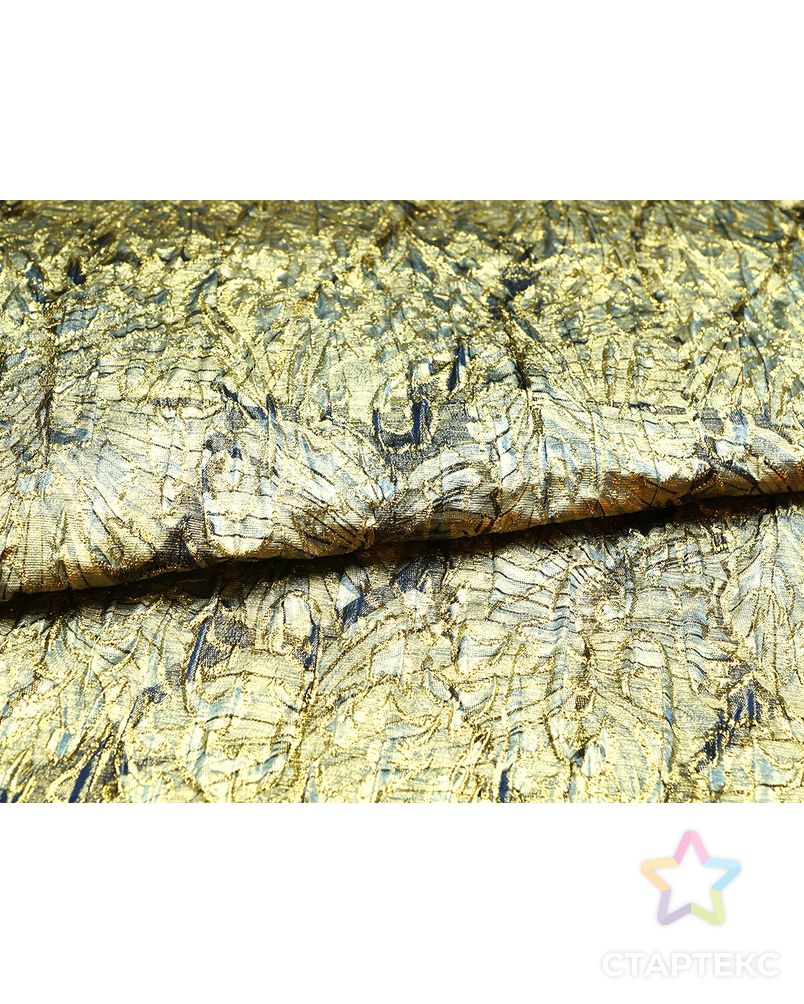 Жаккардовая ткань с золотыми листьями арт. ГТ-4541-1-ГТ-12-6077-11-11-1 4