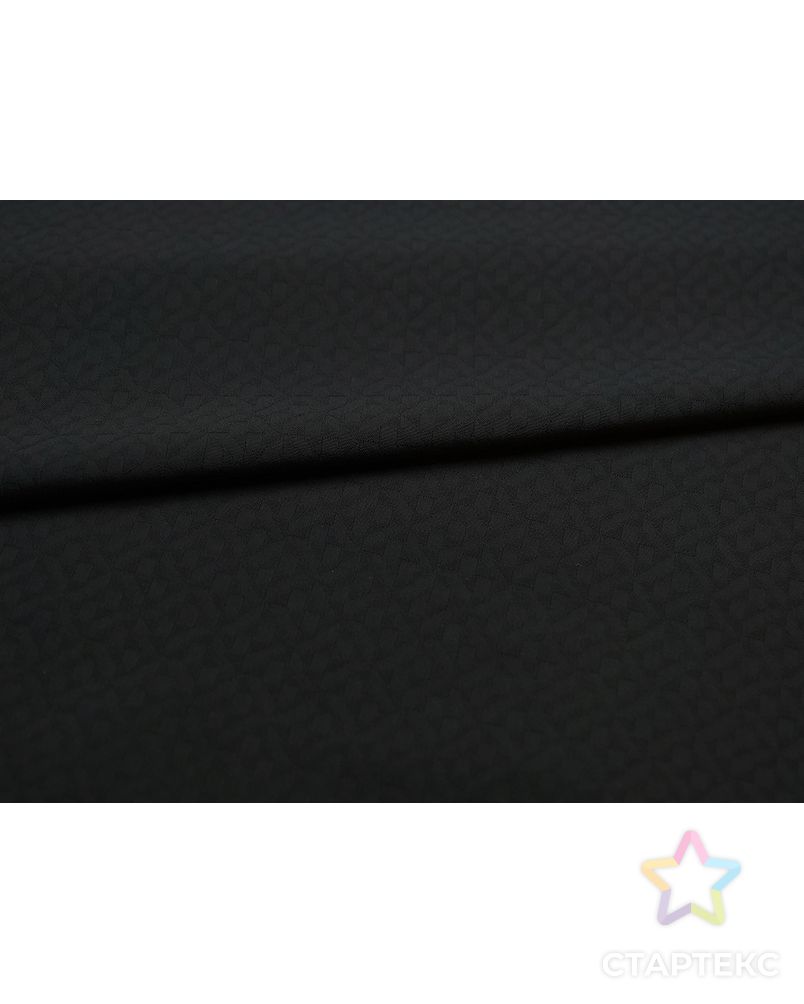 Жаккард с рисунком "вертушки", цвет черный арт. ГТ-5146-1-ГТ-12-6827-14-38-1 2
