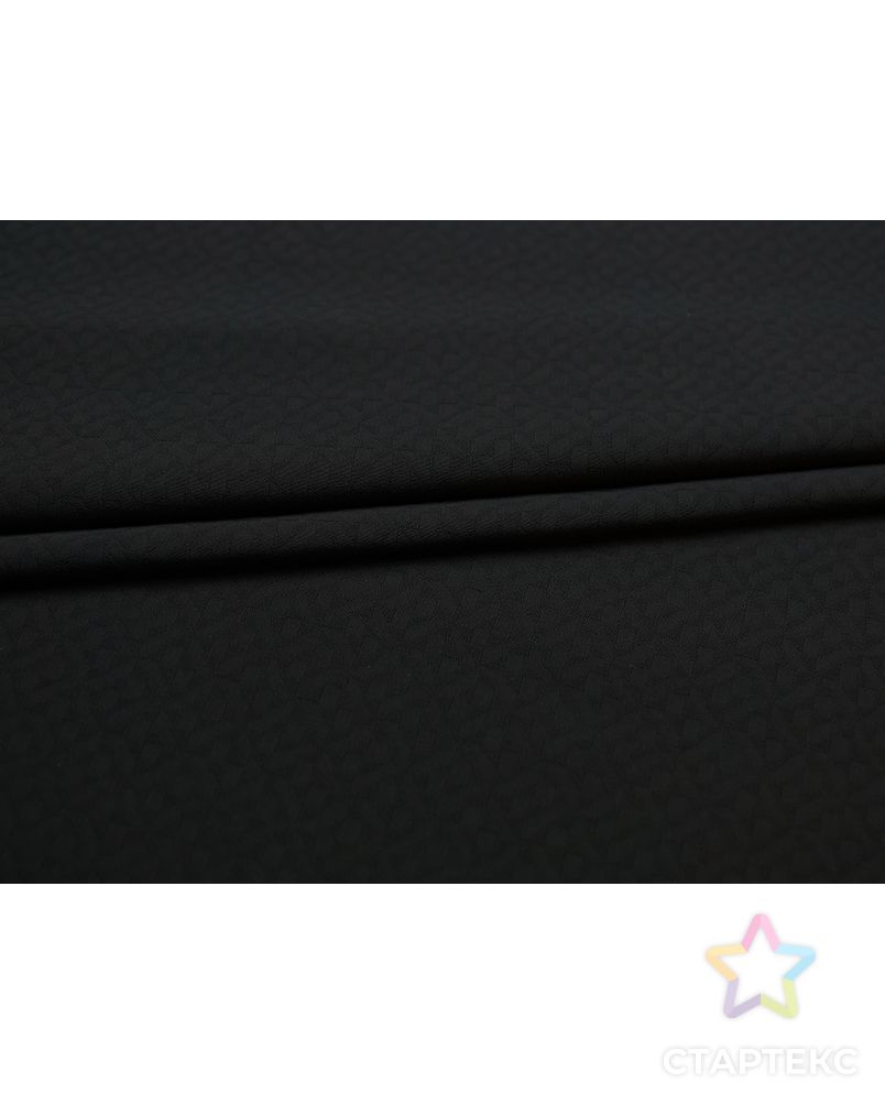 Жаккард с рисунком "вертушки", цвет черный арт. ГТ-5146-1-ГТ-12-6827-14-38-1