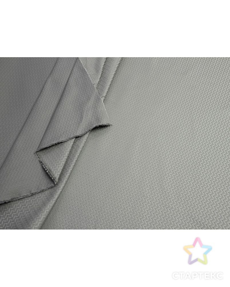Жаккардовая ткань с рисунком Шеврон, цвет серебристо-серый арт. ГТ-7248-1-ГТ-12-9221-15-29-1 5