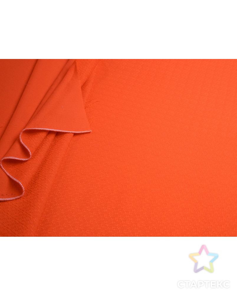 Жаккардовая ткань с мелкой текстурой, цвет ярко-оранжевый арт. ГТ-7457-1-ГТ-12-9343-1-24-1 5