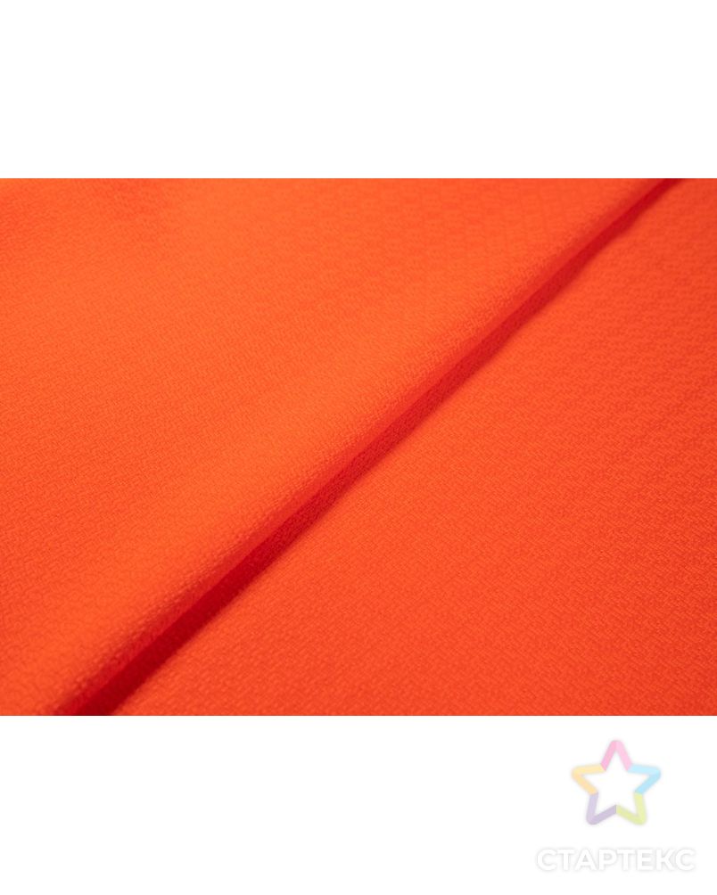 Жаккардовая ткань с мелкой текстурой, цвет ярко-оранжевый арт. ГТ-7457-1-ГТ-12-9343-1-24-1 6