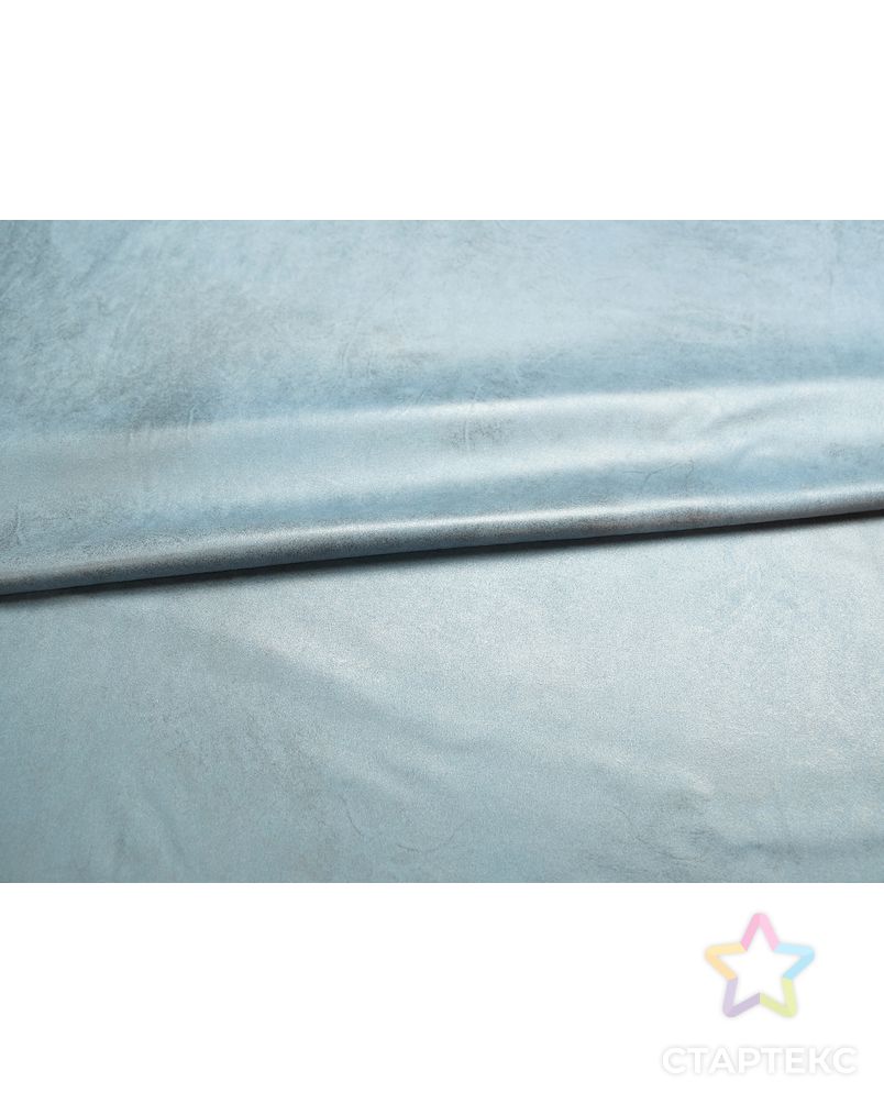 Искусственная замша обливная, цвет голубой арт. ГТ-5422-1-ГТ-15-7140-1-7-1 5