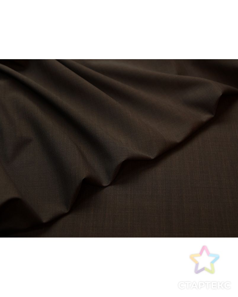 Изысканная костюмная ткань коричневого цвета (150 гр/м2) арт. ГТ-3569-1-ГТ0000159