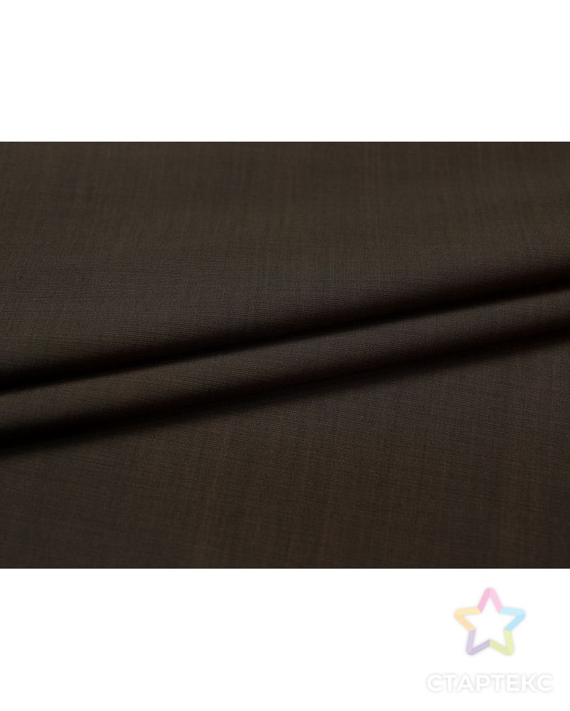 Изысканная костюмная ткань коричневого цвета (150 гр/м2) арт. ГТ-3569-1-ГТ0000159 2