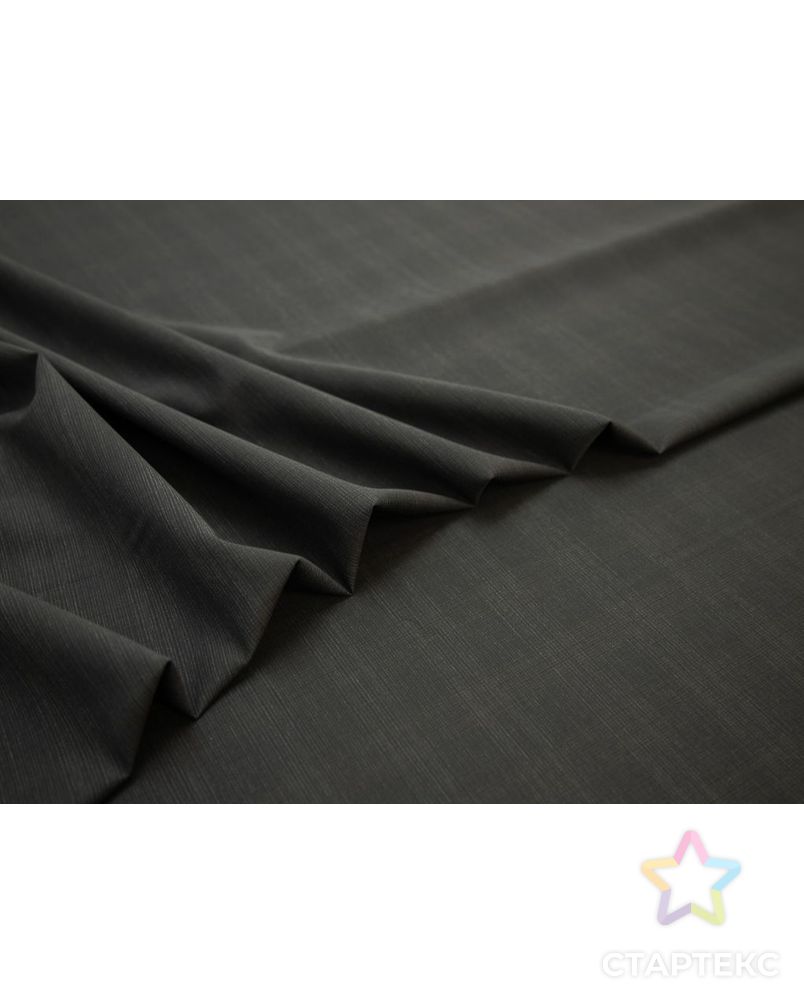 Шерстяная костюмная ткань в тончайшую полоску, цвет черно-серый арт. ГТ-8149-1-ГТ-17-10001-3-29-1 3